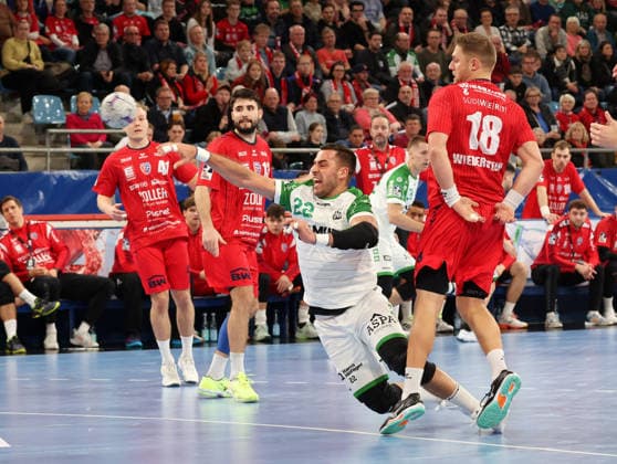 05 12 2025, Germany, Bietigheim, Handball 2 Bundesliga, SG BBM Bietigheim vs HC Oppenweiler Backnang, Ruben de Sousa HCO