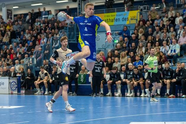 Ellidi Snaer Vidarsson, Kreislaeufer, VfL Gummersbach 4 , VfL Gummersbach vs Bergischer HC , Daikin Handball Bundesliga, Men , Matchday 15, 05 12 2025 Gummersbach NRW Germany Copyright: xkolbert-press MartinxWdziecznyx