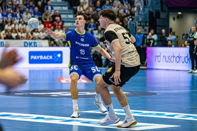Daikin Handball Bundesliga, VfL Gummersbach Bergischer Handballclub 06 05 12 2025 Miro Schluroff VfL Gummersbach, 15 , Soeren Steinhaus, Bergischer Handball Club 06 53 , Daikin Handball Bundesliga, VfL Gummersbach Bergischer Handballclub 06 05 12 2025 Copyright: xBEAUTIFULxSPORTS Erlhofx