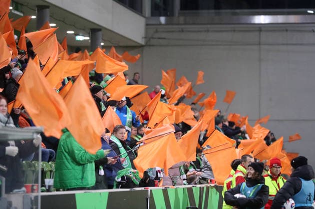 VfL Freiburg, BL Women Wolfsburg, 05 12 2025, FOOTBALL VfL Wolfsburg vs SC Freiburg, Google Pixel Women Bundesliga, Season 2025 26 VfL Fans Wolfsburg