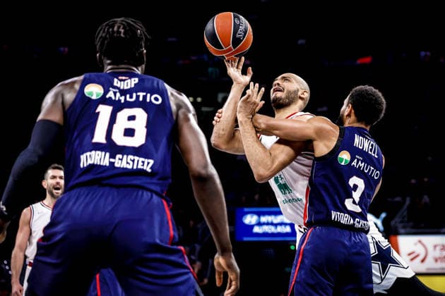 Shavon Shields Kosner Baskonia Vitoria-Gasteiz - EA7 Emporio Armani Olimpia Milano Euroleague 2025-26 Round 14 Vitoria-Gasteiz, 04 12 2025 Foto MarcoBrondi CIAMILLO-CASTORIA Vitoria-Gasteiz Fernando Buesa Arena Paesi Baschi Spagna  Copyright: xMarcoxBrondix