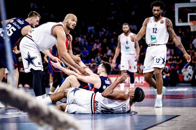 Shavon Shields, Zach LeDay Kosner Baskonia Vitoria-Gasteiz - EA7 Emporio Armani Olimpia Milano Euroleague 2025-26 Round 14 Vitoria-Gasteiz, 04 12 2025 Foto MarcoBrondi CIAMILLO-CASTORIA Vitoria-Gasteiz Fernando Buesa Arena Paesi Baschi Spagna  Copyright: xMarcoxBrondix
