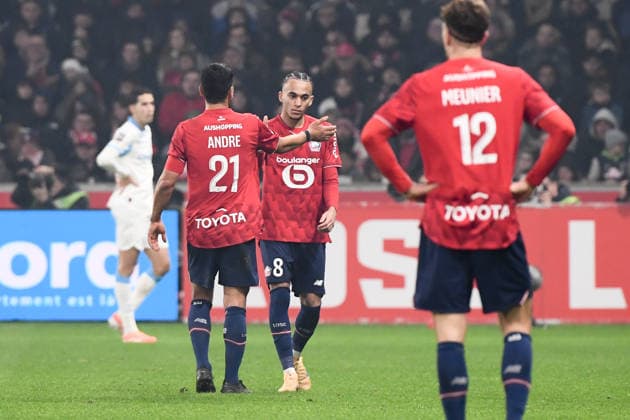LOSC Lille v Olympique de Marseille - Ligue 1 McDonald s 2025 2026 08 Ethan MBAPPE (losc) during the Ligue 1 McDonald s match between Lille and Marseille at Stade Pierre Mauroy on December 5, 2025 in Lille, France. Lille France  Copyright: xFEPx 776348226