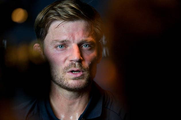THE WALL David Goffin being interviewed during the UTS London Grand Final 2025 at the Copper Box Arena, London, United Kingdom on 5 December 2025. Copyright: xPhilxHutchinsonx 44340044