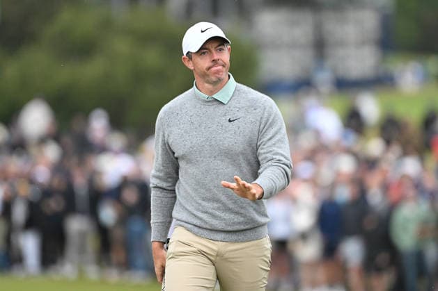 GOLF AUSTRALIAN OPEN, Northern Ireland s Rory McIlroy reacts after finishing the 18th hole during round three of the Australian Open Golf tournament at the Royal Melbourne Golf Club in Melbourne, Saturday, December 6, 2025. ( NO ARCHIVING, EDITORIAL USE ONLY MELBOURNE VICTORIA AUSTRALIA  Copyright: xJAMESxROSSx 20251206128360237318