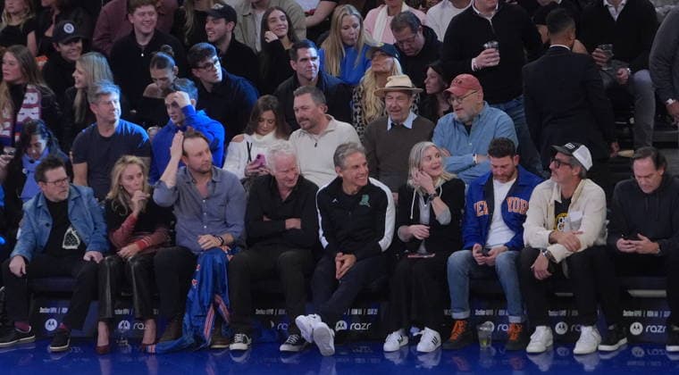 New York Knicks vs Utah Jazz - NBA, Basketball Herren, USA NEW YORK, UNITED STATES - DECEMBER 5, 2025: Celebrity Row is seen during the NBA game between the New York Knicks and the Utah Jazz at Madison Square Garden in New York, United States on December 5, 2025. Selcuk Acar Anadolu New York United States. Editorial use only. Please get in touch for any other usage.  Copyright: x2025xAnadoluxSelcukxAcarx