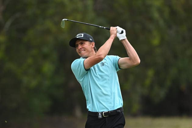 GOLF AUSTRALIAN OPEN, Carlos Ortiz of Mexico plays a shot on the fairway of the 17th hole during round three of the Australian Open Golf tournament at the Royal Melbourne Golf Club in Melbourne, Saturday, December 6, 2025. ( NO ARCHIVING, EDITORIAL USE ONLY MELBOURNE VICTORIA AUSTRALIA  Copyright: xJAMESxROSSx 20251206146302061574