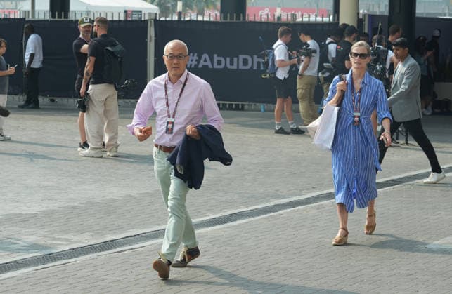 Formula 1 Etihad Airways Abu Dhabi Grand Prix 2025 06 12 2025, Yas Marina Circuit, Abu Dhabi, Formula 1 Etihad Airways Abu Dhabi Grand Prix 2025 , in the picture Liberty Media boss Derek Chang nordphotoxGmbHx xBratic nph00250