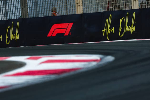 F1 - ABU DHABI GRAND PRIX 2025 illustration kerb, vibreur, branding during the 2025 Formula 1 Abu Dhabi Grand Prix, 24th round of the 2025 FIA Formula One World Championship, WM, Weltmeisterschaft from December 05 to 07, 2025 on the Yas Marina Circuit, in Abu Dhabi, United Arab Emirates - Abu DhabiUnited Arab Emirates  Copyright: xDPPIx