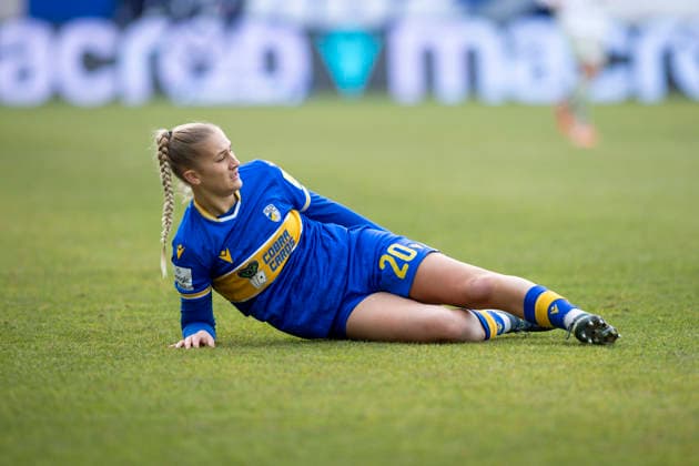 Google Pixel Womens Bundesliga FC Carl Zeiss Jena vs SV Werder Bremen Jena 06 12 2025 Steffi Schmid 20 FC Carl Zeiss Jena Google Pixel Womens Bundesliga FC Carl Zeiss Jena vs SV Werder Bremen ad hoc arena im Ernst Abbe Sportfeld 06 12 2025 DFB REGULATIONS PROHIBIT ANY USE OF PHOTOGRAPHS AS IMAGE SEQUENCES AND OR QUASI VIDEO Copyright: xBEAUTIFULxSPORTS Duehringx