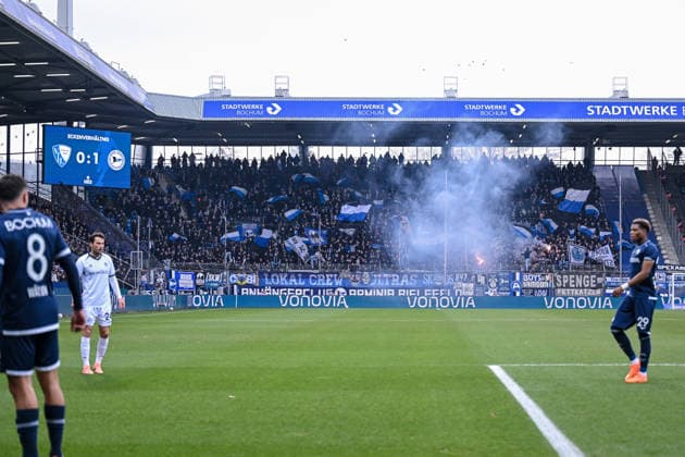06 12 2025, Football, 2 Bundesliga, 15 Matchday Season 2025 2026, VfL Bochum DSC Arminia Bielefeld, Fans DSC Arminia Bielefeld, xRHR FOTO TKx Copyright: RHR-FOTOx RHR-FOTO TK