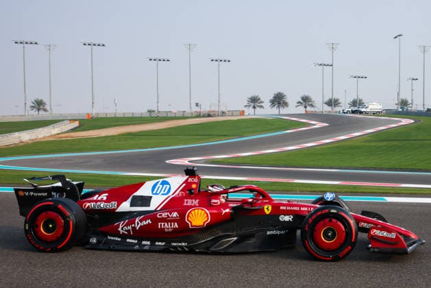 F1 Abu Dhabi Grand Prix 2025 Charles Leclerc of Ferrari is driving on the track during Practice 3 ahead of Formula 1 Abu Dhabi Grand Prix at Yas Marina Circuit on December 6th, 2025 in Abu Dhabi, United Arab Emirates. Abu Dhabi United Arab Emirates  Copyright: xBeataxZawrzelx originalFilename:zawrzel-f1abudha251206_np8AL.jpg