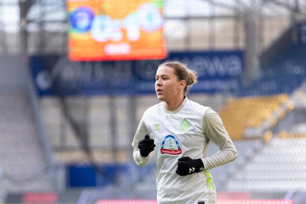 Google Pixel Womens Bundesliga FC Carl Zeiss Jena vs SV Werder Bremen Jena 06 12 2025 Larissa Mühlhaus 7 SV Werder Bremen Google Pixel Womens Bundesliga FC Carl Zeiss Jena vs SV Werder Bremen ad hoc arena im Ernst Abbe Sportfeld 06 12 2025 DFB REGULATIONS PROHIBIT ANY USE OF PHOTOGRAPHS AS IMAGE SEQUENCES AND OR QUASI VIDEO Copyright: xBEAUTIFULxSPORTS Duehringx