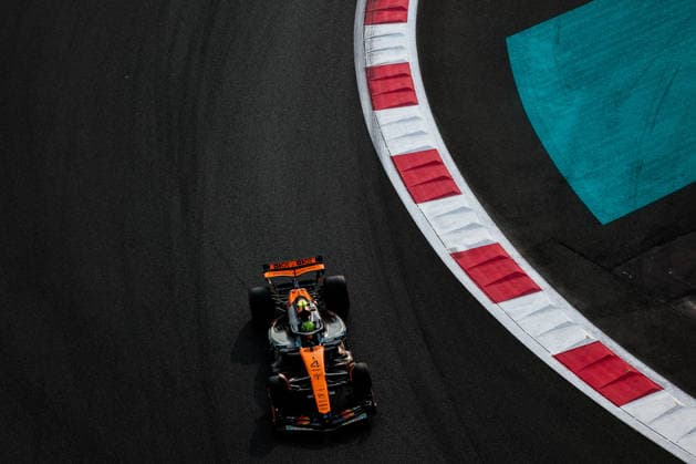 Lando Norris of Great Britain and McLaren , Qualifying, F1 Grand Prix of Abu Dhabi, on 06 December 2025 in Abu Dhabi, United Arab Emirates Photo by Diogo Cardoso DeFodi Images Lando Norris of Great Britain and McLaren , Qualifying, F1 Grand Prix of Abu Dhabi, Yas Marina Circuit on December 6, 2025 in Abu Dhabi, United Arab Emirates Photo by Diogo Cardoso DeFodi Images