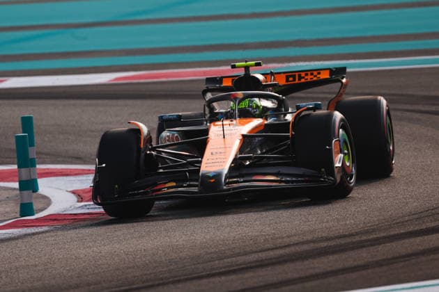 F1 - ABU DHABI GRAND PRIX 2025 04 NORRIS Lando (gbr), McLaren F1 Team MCL39, action during the 2025 Formula 1 Abu Dhabi Grand Prix, 24th round of the 2025 FIA Formula One World Championship, WM, Weltmeisterschaft from December 05 to 07, 2025 on the Yas Marina Circuit, in Abu Dhabi, United Arab Emirates - Abu DhabiUnited Arab Emirates  Copyright: xANTONINxVINCENTx
