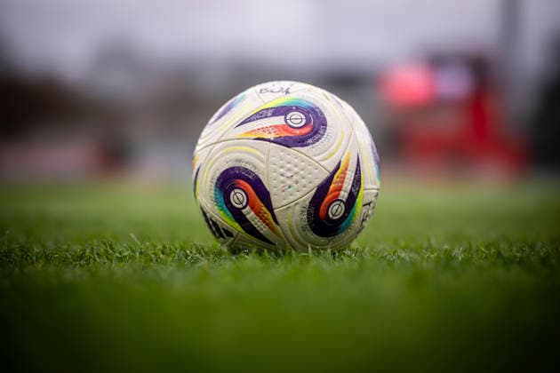 Womens Soccer Bundesliga Bayer 04 Leverkusen RB Leipzig, 06 12 2025 Impressions of a ball before the match Bayer 04 Leverkusen RB Leipzig on matchday 12 of the Google Pixel Womens Bundesliga on 06 12 2025 at the Ulrich Haberland Stadium in Leverkusen North Rhine-Westphalia DFL REGULATIONS PROHIBIT ANY USE OF PHOTOGRAPHS AS IMAGE SEQUENCES AND OR QUASI VIDEO Copyright: xBEAUTIFULxSPORTS AxelxKohringx