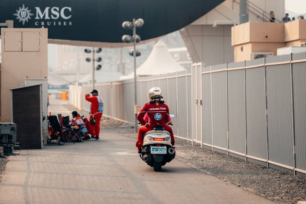 Formula 1 Abu Dhabi Grand Prix 2025 Lewis Hamilton (Scuderia Ferrari HP, 44) crash during FP3 on Saturday at the Abu Dhabi GP 2025 06 12 2025