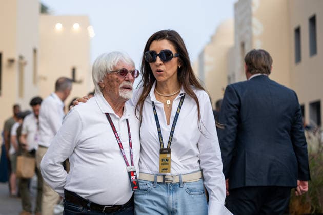 Fabiana Ecclestone, Bernie Ecclestone, UAE, Formula 1 World Championship, Abu Dhabi Grand Prix, Yas Marina Circuit, 3 Free Practice, 06 12 2025 UAE, Formula 1 World Championship, Abu Dhabi Grand Prix, Yas Marina Circuit, 06 12 2025 Yas Marina Island Copyright: xEibner-Pressefoto Memmlerx EP_MMR