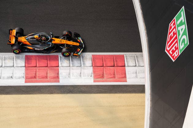 Abu Dhabi Grand Prix 2025 - Practice and Qualifying Oscar Piastri (Aus) of McLaren Racing 81 on Saturday during the Formula 1 Etihad Airways Abu Dhabi Grand Prix 2025 at the Yas Marina Circuit on December 6, 2025 Photo by Antoine Lapeyre ABACAPRESS.COM Abu Dhabi United Arab Emirates  Copyright: xApaydinxAlain ABACAx