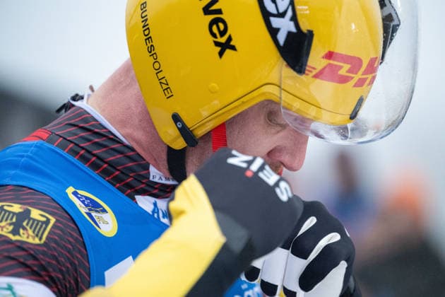WINTERBERG, GERMANY - DECEMBER 06: Loch, Felix (GER), local club RC Berchtesgaden, after competing in the men s singles luge discipline on day 2 of the Eberspächer FIL Luge World Cup 2025 2026 at Veltins Ice Arena of Winterberg on 06.12.2025 in Northrhine-Westphalia Germany. Photo Oliver Kremer Beautiful Sports. Northrhine-Westphalia Germany Copyright: xBEAUTIFULxSPORTS OliverxKremerx