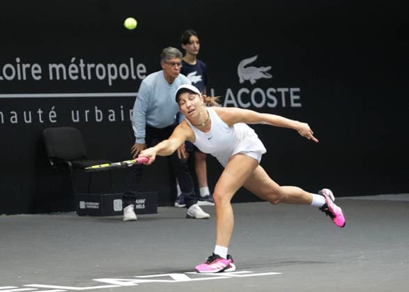 TENNIS - OPÃ‹N ANGERS WOMEN Le 06 12 2025 Tamara Korpatsch of Germany lors de l Open d Angers 1 2 Finale Femmes 2025, le 6 dÃ cembre 2025 Ã TrÃ laze, France - Photo : Laurent Lairys TrelazeFrance  Copyright: xLaurentxLairysx