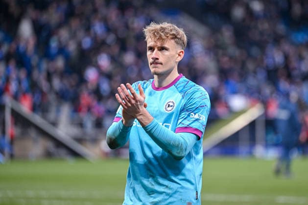 06 12 2025, Soccer, 2 Bundesliga, 15 Matchday Season 2025 2026, VfL Bochum DSC Arminia Bielefeld, Goalkeeper Jonas Thomas Kersken DSC Arminia Bielefeld xRHR PHOTO TKx Copyright: RHR-FOTOx RHR-FOTO TK