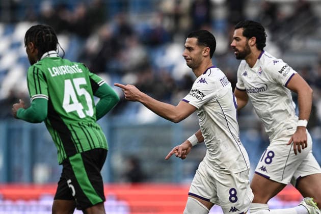 Mp Reggio Emilia 06 12 2025 - campionato di calcio serie A Sassuolo-Fiorentina foto Matteo Papini Image nella foto: esultanza gol Rolando Mandragora 