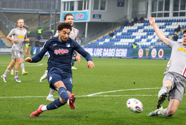 Germany 3 Liga 2025 26, 17 Matchday TSG Hoffenheim II vs SSV Jahn Regensburg, Dietmar Hopp Stadion Sinsheim Ben¯Opoku¯Labes Ben¯Opoku¯Labes, TSG¯1899¯Hoffenheim¯II, 45 Sinsheim Dietmar Hopp Stadion Baden Württemberg Germany Copyright: xBenedictxChristx