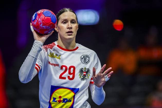 ROTTERDAM , 06-12-2025 , Rotterdam Ahoy , Womens World Championship, WM, Weltmeisterschaft Handball 2025 , match between Austria and Tunisia , picture shows Austria player Ines Ivancok-Soltic Austria - Tunisia (women)  x32374034x Copyright: