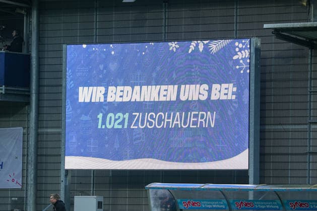 Football 3 Liga, Matchday 17, TSG Hoffenheim II Jahn Regensburg on 06 12 2025 in Sinsheim Dietmar Hopp Stadion , Germany, Season 2025 2026 DFB DFL REGULATIONS PROHIBIT ANY USE OF PHOTOGRAPHS as IMAGE SEQUENCES and or QUASI VIDEO The official number of spectators in Sinsheim Sinsheim Dietmar Hopp Stadion Germany Copyright: xChristophxKinzingerx