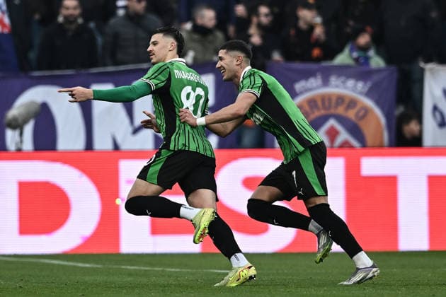 Mp Reggio Emilia 06 12 2025 - campionato di calcio serie A Sassuolo-Fiorentina foto Matteo Papini Image nella foto: esultanza gol Tark Muharemovic 