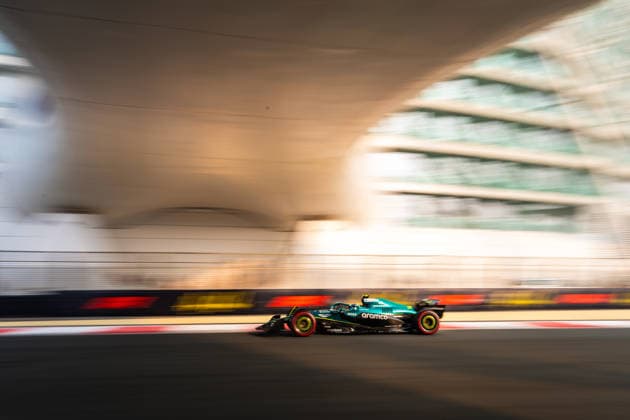 December 6, 2025, Abu Dhabi, United Arab Emirates: Aston Martin Aramco F1 Team s Spanish driver Fernando Alonso seen during the free practice three of the Formula 1 Abu Dhabi Grand Prix 2025.at Yas Marina Circuit. Abu Dhabi United Arab Emirates - ZUMAs197 20251206_aaa_s197_045 Copyright: xLucaxMartinix