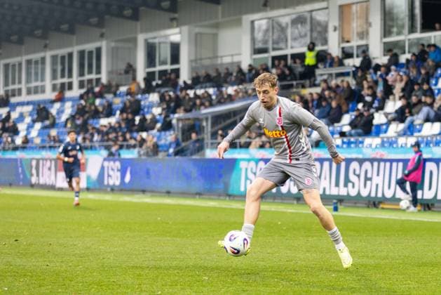 06 12 2025, Soccer, GER, Season, 3 Liga, Season 2025 2026, 17 Matchday, TSG Hoffenheim II SSV Jahn Regensburg Noel Eichinger Regensburg DFL REGULATIONS PROHIBIT ANY USE OF PHOTOGRAPHS AS IMAGE SEQUENCES AND OR QUASI VIDEO