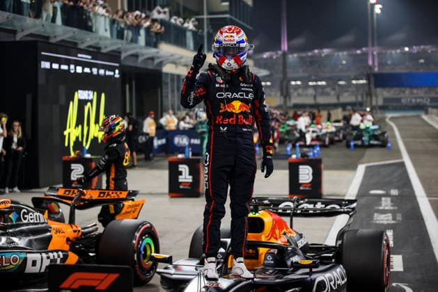 F1 - ABU DHABI GRAND PRIX 2025 VERSTAPPEN Max (ned), Red Bull Racing RB21, portrait pole position during the 2025 Formula 1 Abu Dhabi Grand Prix, 24th round of the 2025 FIA Formula One World Championship, WM, Weltmeisterschaft from December 05 to 07, 2025 on the Yas Marina Circuit, in Abu Dhabi, United Arab Emirates - Abu DhabiUnited Arab Emirates  Copyright: xXavixBonillax