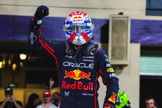 F1 - ABU DHABI GRAND PRIX 2025 VERSTAPPEN Max (ned), Red Bull Racing RB21, portrait pole position celebration in the parc fermÃ during the 2025 Formula 1 Abu Dhabi Grand Prix, 24th round of the 2025 FIA Formula One World Championship, WM, Weltmeisterschaft from December 05 to 07, 2025 on the Yas Marina Circuit, in Abu Dhabi, United Arab Emirates - Abu DhabiUnited Arab Emirates  Copyright: xDPPIx