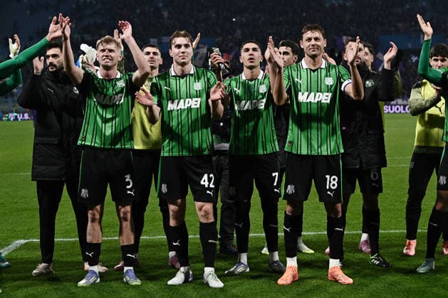 Mp Reggio Emilia 06 12 2025 - campionato di calcio serie A Sassuolo-Fiorentina foto Matteo Papini Image nella foto: esultanza a fine gara Sassuolo 