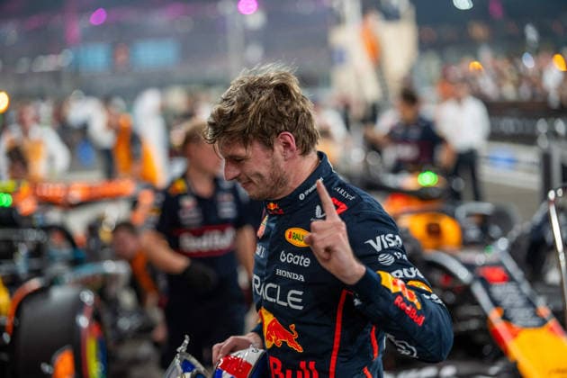 Abu Dhabi Grand Prix 2025 - Yas Marina Circuit Max Verstappen (Ned) of Oracle Red Bull Racing 1 on Saturday during the Formula 1 Etihad Airways Abu Dhabi Grand Prix 2025 at the Yas Marina Circuit on December 6, 2025 Photo by Photo by Antoine Lapeyre ABACAPRESS.COM Abu Dhabi United Arab Emirates  Copyright: xLapeyrexAntoine ABACAx