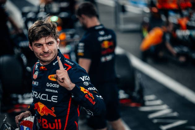 Formula 1, GP UAE in Abu Dhabi, Max Verstappen on pole position