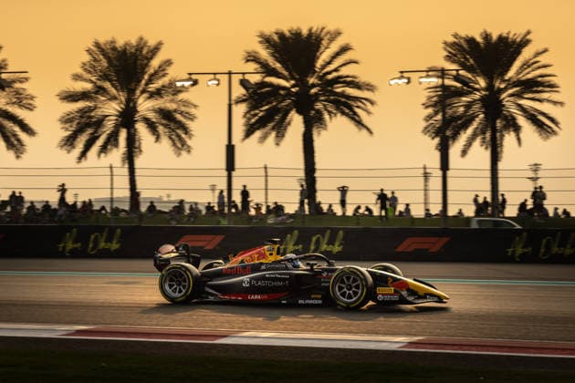 AUTO - FORMULA 2 2025 - ABU DHABI 03 TSOLOV Nikola (bul), Campos Racing, Dallara F2 2024, action during the 14th round of the 2025 FIA Formula 2 Championship from December 05 to 07, 2025 on the Yas Marina Circuit, in Abu Dhabi, United Arab Emirates - Abu DhabiUnited Arab Emirates  Copyright: xGERMAINxHAZARDx