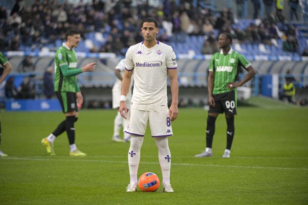CALCIO - Serie A - US Sassuolo vs ACF Fiorentina Fiorentina s midfielder Rolando Mandragor penalty during US Sassuolo vs ACF Fiorentina, Italian soccer Serie A match in Reggio Emilia, Italy, December 06 2025 Reggio Emilia Italy  Copyright: xIPAxSport ABACAx