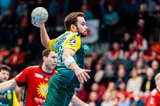 Andre Alves VfL Eintracht Hagen, 11 in goal GER, TuS N Luebbecke vs VfL Eintracht Hagen, Handball, 2 Bundesliga, Matchday 14, Season 2025 2026, 06 12 2025 GER, TuS N Luebbecke vs VfL Eintracht Hagen, Handball, 2 Bundesliga, Matchday 14, Season 2025 2026, 06 12 2025 Luebbecke Copyright: xEibner-Pressefoto JanxRollingerx EP_JSK
