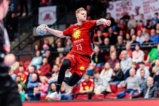 Niko Blaauw TuS N Luebbecke, 23 in goal GER, TuS N Luebbecke vs VfL Eintracht Hagen, Handball, 2 Bundesliga, Matchday 14, Season 2025 2026, 06 12 2025 GER, TuS N Luebbecke vs VfL Eintracht Hagen, Handball, 2 Bundesliga, Matchday 14, Season 2025 2026, 06 12 2025 Luebbecke Copyright: xEibner-Pressefoto JanxRollingerx EP_JSK
