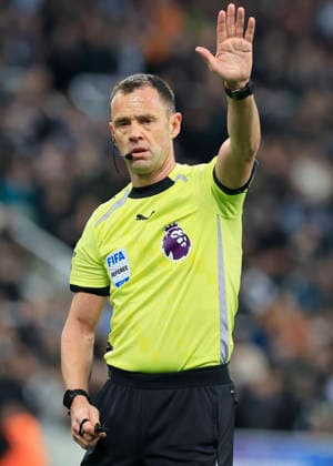 Newcastle United v Burnley Premier League Referee Stuart Attwell during the Premier League match at St. James s Park, Newcastle 06 12 2025 UK Newspapers OUT Copyright: xFredxPalmerx FIL-22605-0203