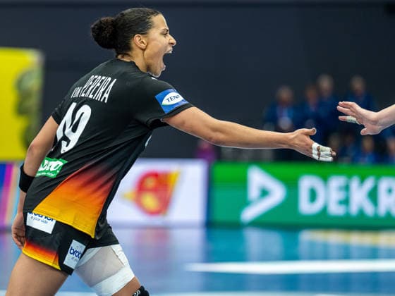 Aimee von Pereira Germany, 49 loud, Spain vs. Germany, handball, world championship, women, 2025 2026 season, 06 12 2025, Spain vs. Germany, handball, world championship, women, 2025 2026 season, 06 12 2025 Dortmund Copyright: xEibner-Pressefoto MichaelxSchmidx EP_MST