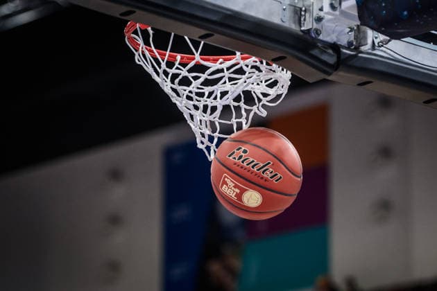 Feature, Symbol BBL Basketball falls through basket GER, MHP Riesen Ludwigsburg VET CONCEPT Gladiators Trier, easycredit BBL, Basketball, Bundesliga, 9 Matchday, Season 2025 2026, 06 12 2025 GER, MHP Riesen Ludwigsburg VET CONCEPT Gladiators Trier, easycredit BBL, Basketball, Bundesliga, 9 Matchday, Season 2025 2026, 06 12 2025 Ludwigsburg Copyright: xSandyxDinkelackerx EP_SDR