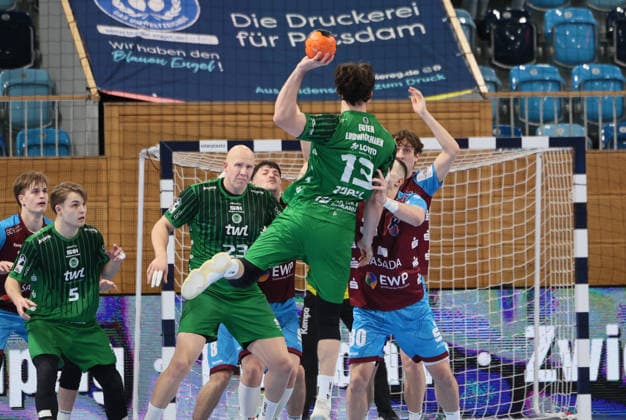 GER HBL2 Season 2025 2026 VfL Potsdam vs EULEN Ludwigshafen, 06 12 25, MBS Arena, Potsdam Rene ZOBEL Eulen Ludwigshafen 13
