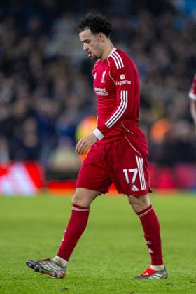 Football - FA Premier League - Leeds United FC v Liverpool FC LEEDS, ENGLAND - Saturday, December 6, 2025: Liverpool s Curtis Jones after the FA Premier League match between Leeds United FC and Liverpool FC at Elland Road. (Photo by David Rawcliffe Propaganda) LEEDS Elland Road YORKSHIRE ENGLAND  Copyright: xDavidxRawcliffex P2025-12-06-Leeds_Liverpool-178