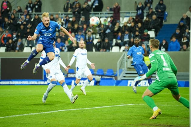 Soccer 2 Bundesliga, Matchday 15, SV Darmstadt 98 Karlsruher SC on 06 12 2025 in Darmstadt Merck Stadion am Böllenfalltor , Germany, Season 2025 2026 DFB DFL REGULATIONS PROHIBIT ANY USE OF PHOTOGRAPHS as IMAGE SEQUENCES and or QUASI VIDEO Header by Isac Alexi Sivert Lidberg 7, SVD Darmstadt Merck Stadion am Böllenfalltor Germany Copyright: xChristophxKinzingerx