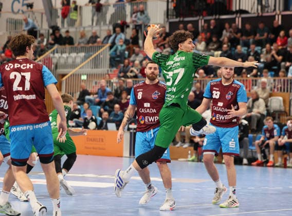 GER HBL2 Season 2025 2026 VfL Potsdam vs EULEN Ludwigshafen, 06 12 25, MBS Arena, Potsdam Finn Lukas LEUN Eulen Ludwigshafen 37