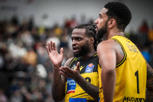 Tray Buchanan MHP RIESEN Ludwigsburg, 02 GER, MHP Riesen Ludwigsburg VET CONCEPT Gladiators Trier, easycredit BBL, Basketball, Bundesliga, Matchday 9, Season 2025 2026, 06 12 2025 GER, MHP Riesen Ludwigsburg VET CONCEPT Gladiators Trier, easycredit BBL, Basketball, Bundesliga, Matchday 9, Season 2025 2026, 06 12 2025 Ludwigsburg Copyright: xSandyxDinkelackerx EP_SDR